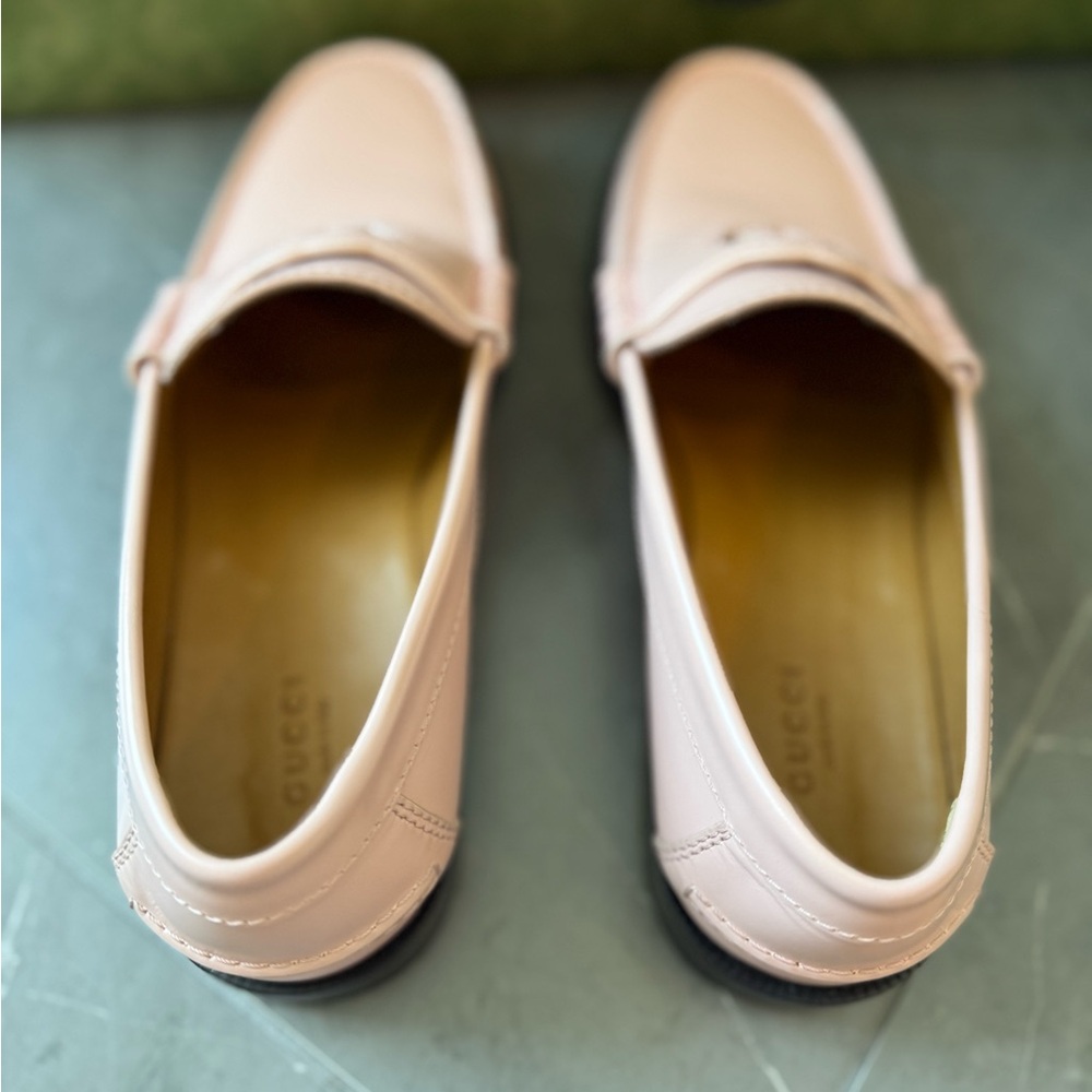 Gucci Interlocking G Perfect Pink Loafers 39 $990 - Picture 11 of 15